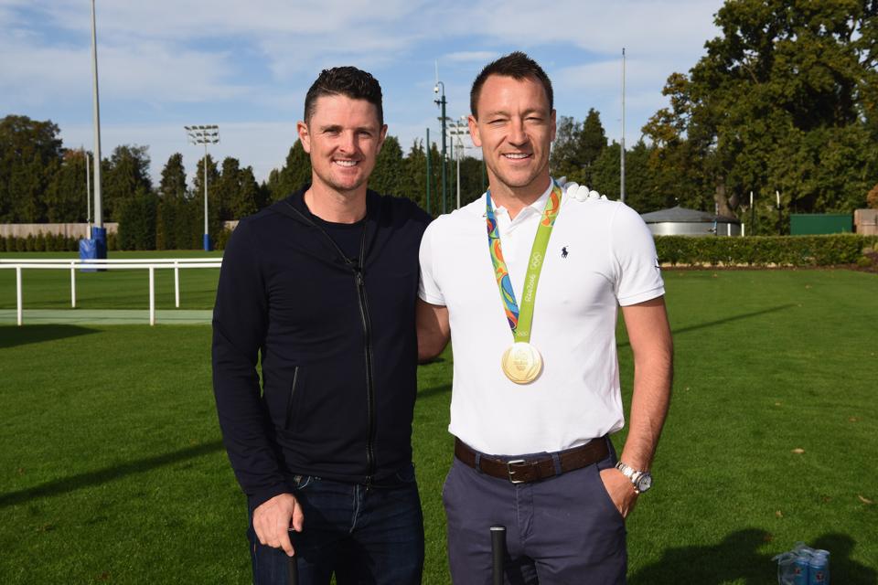 John Terry meets Justin Rose