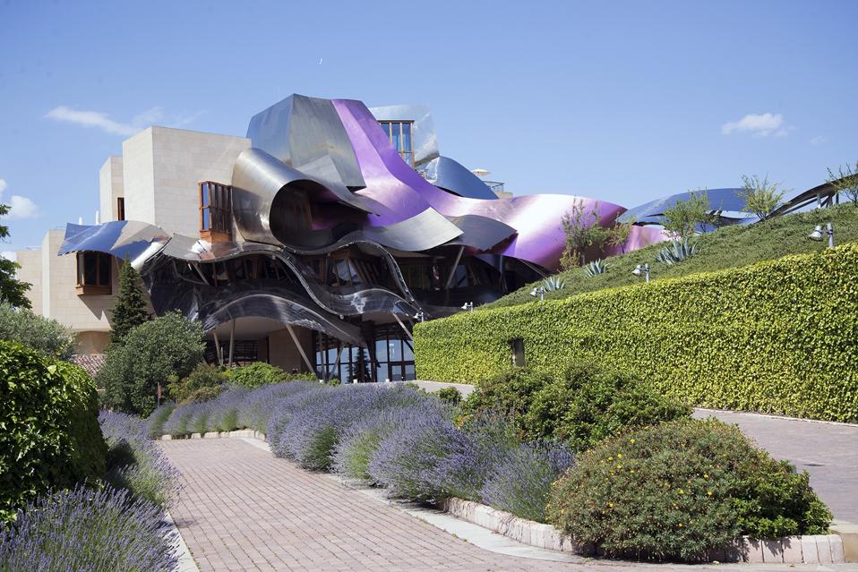 Designed by Frank Gehry, this is an homage to a city of wine