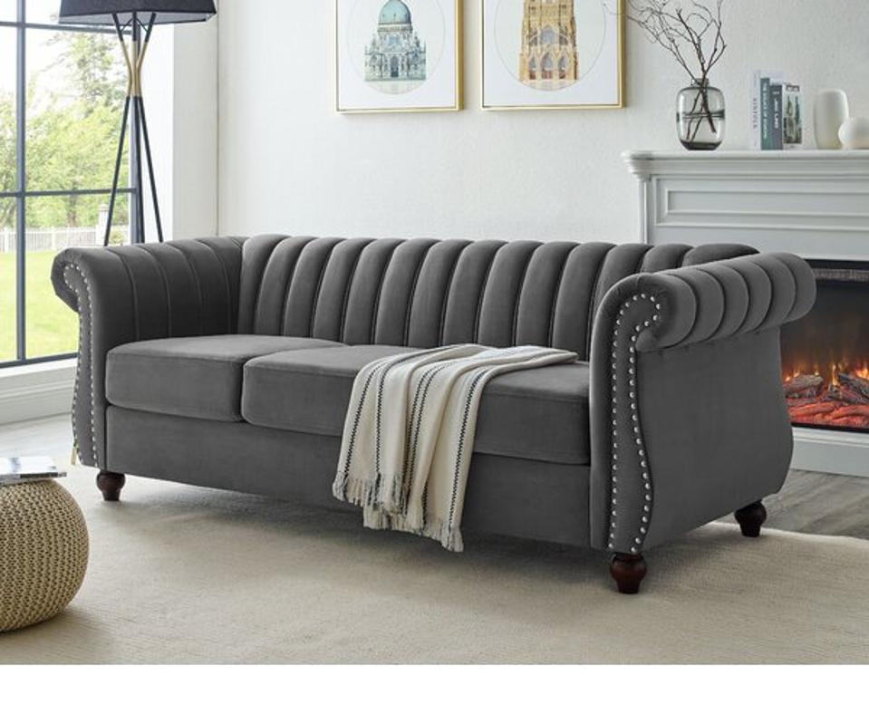 10 Of The Best Chesterfield Sofas To Class Up Your Living Room 10 Of The Best Chesterfield Sofas To, Chesterfield Sofa Gray Velvet