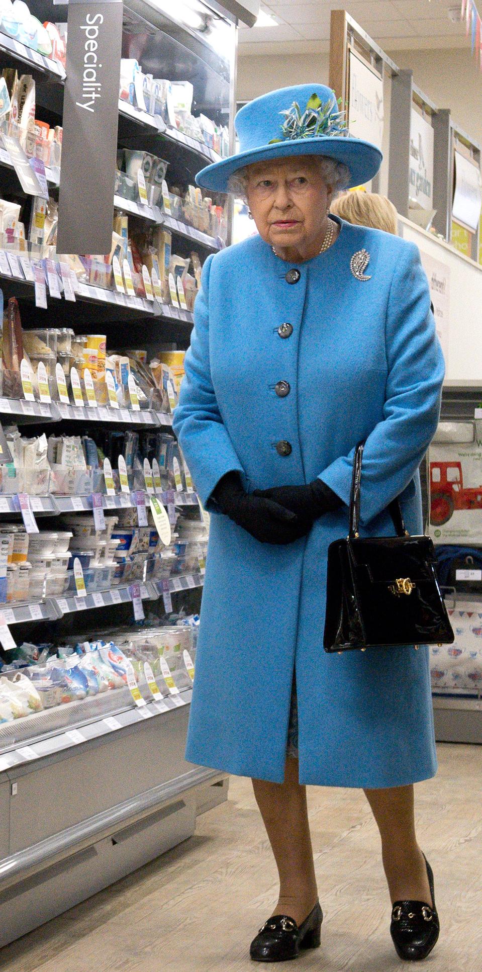 Queen Elizabeth Goes To The Supermarket