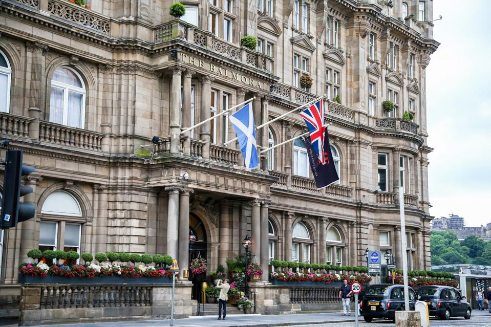 The Balmoral Hotel in Edinburgh, Scotland...