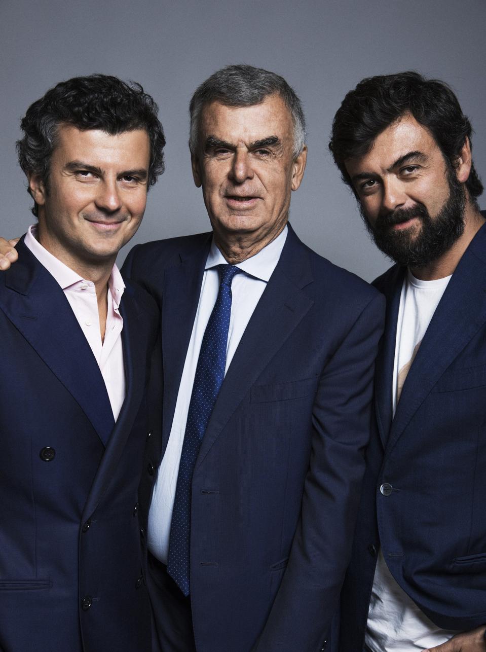 Alessandro, Umberto and Riccardo Pasqua  Photo Credit Pasqua Vigneti e Cantine Spa