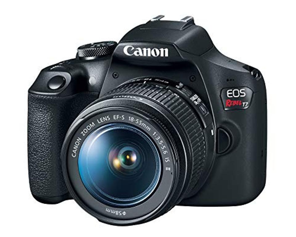 Canon EOS Rebel T7デジタル一眼レフカメラ18-55mmレンズ|内蔵Wi-Fi|24。1MP CMOSセンサー|DIGIC4+イメージプロセッサとフルHDビデオ
