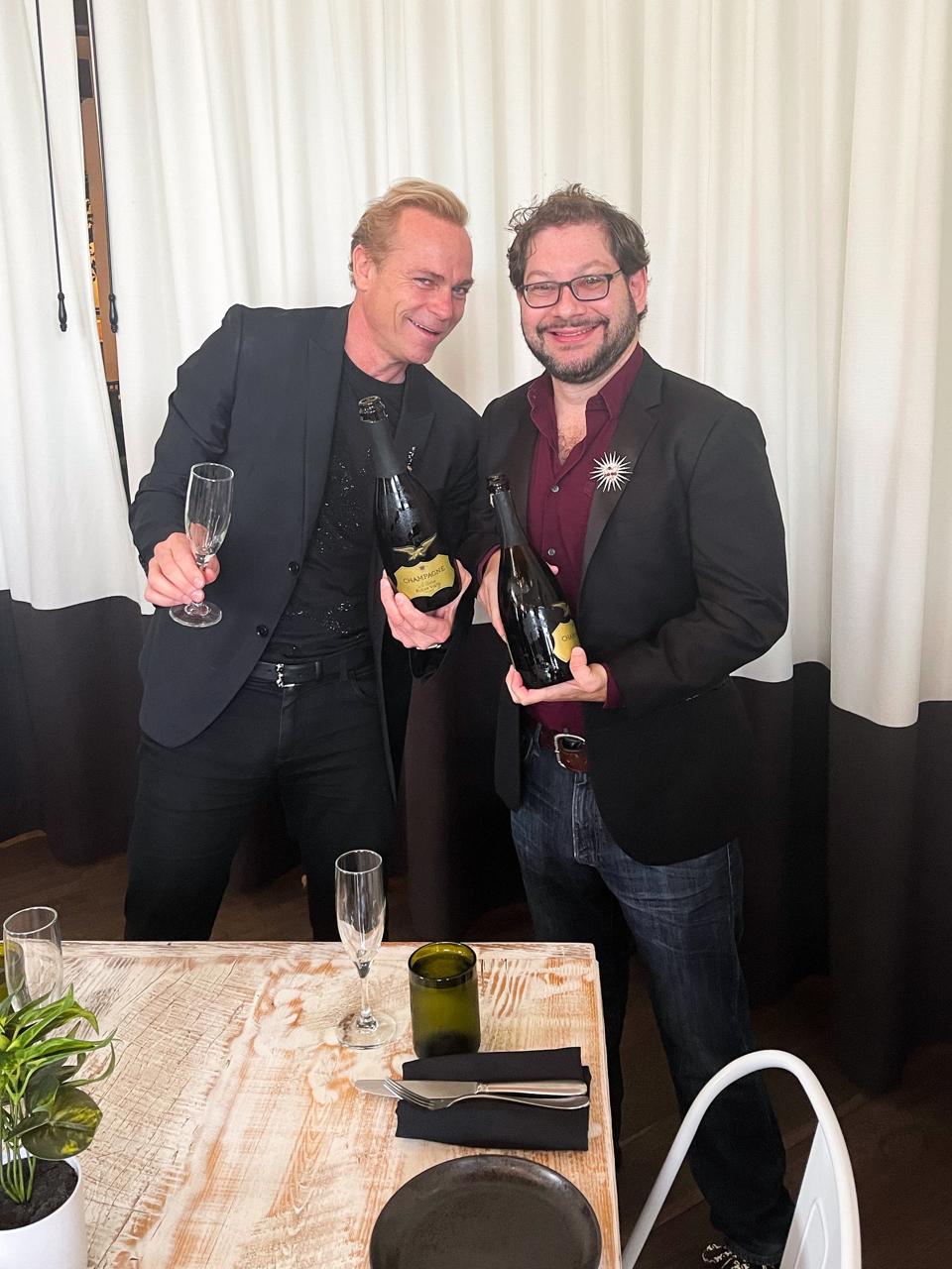 Jean-Charles Boisset (left) the CEO of the Boisset Collection, and Jeff Shaw (right) the CEO of Underground Cellar.