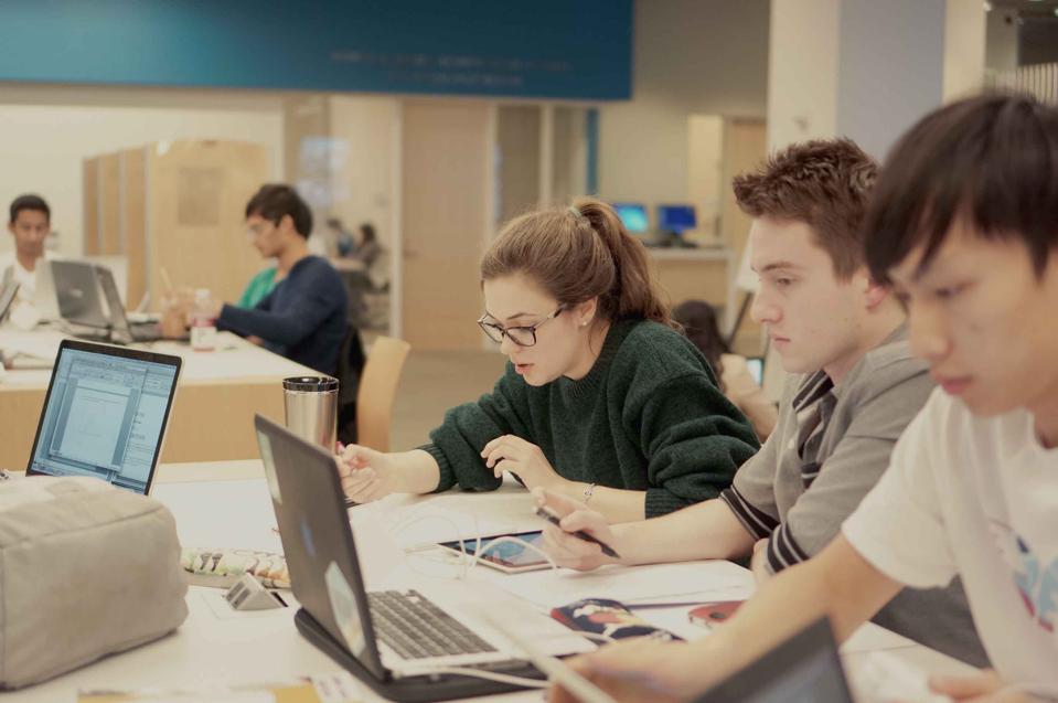 Students Studying At the Brody Learning Commons