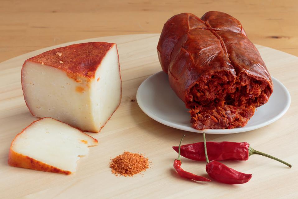Pecorino Crotonese and 'nduja