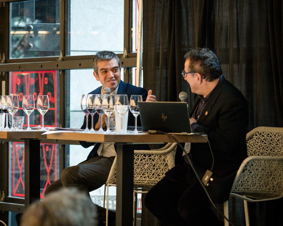 Ferran Centelles and Master Sommelier Evan Goldstein  Photo Credit Mikhail Lipyanskiy