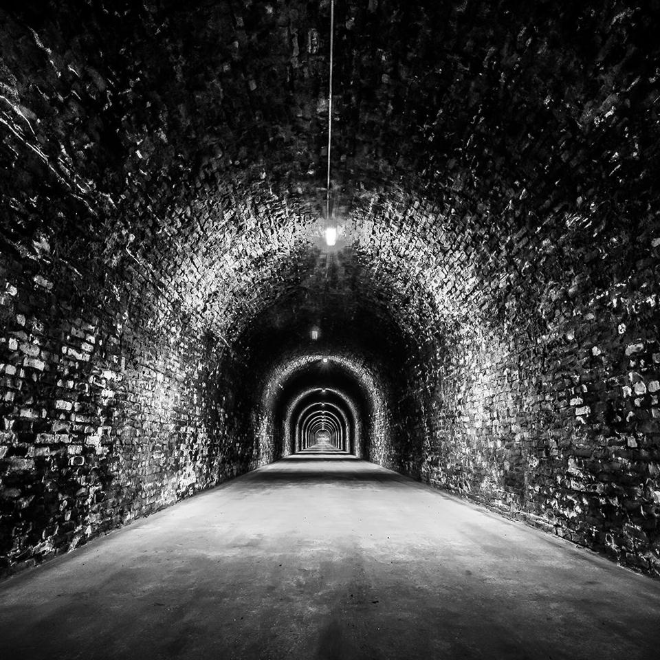 Hallway in the Lanson cellars in Champagne  Photo Credit Champagne Lanson