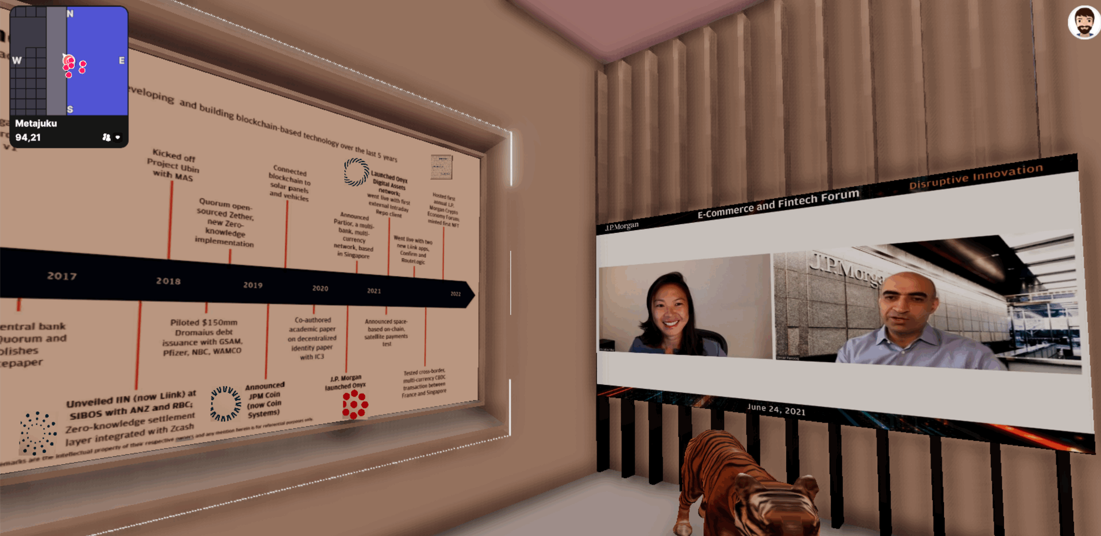 JPMorgan metaverse lounge