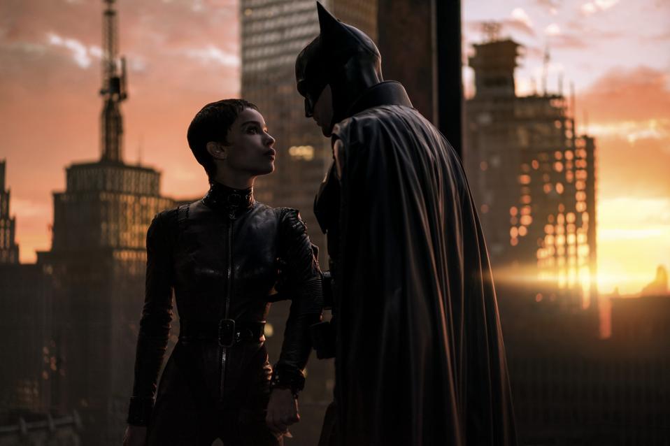 Zoë Kravitz and Robert Pattinson star in "The Batman"