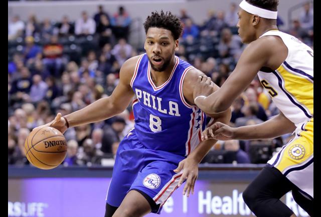Philadelphia 76ers Center's Jahlil Okafor And Nerlens Noel