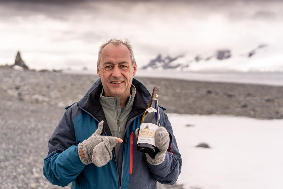 Albéric Bichot in Antarctica  Photo Credit ©Marin LE ROUX - Tara Ocean Foundation