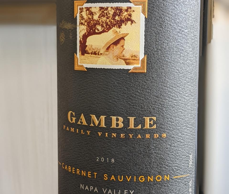 2018 Gamble Family Vineyards, Cabernet Sauvignon Photo Credit Cathrine Todd
