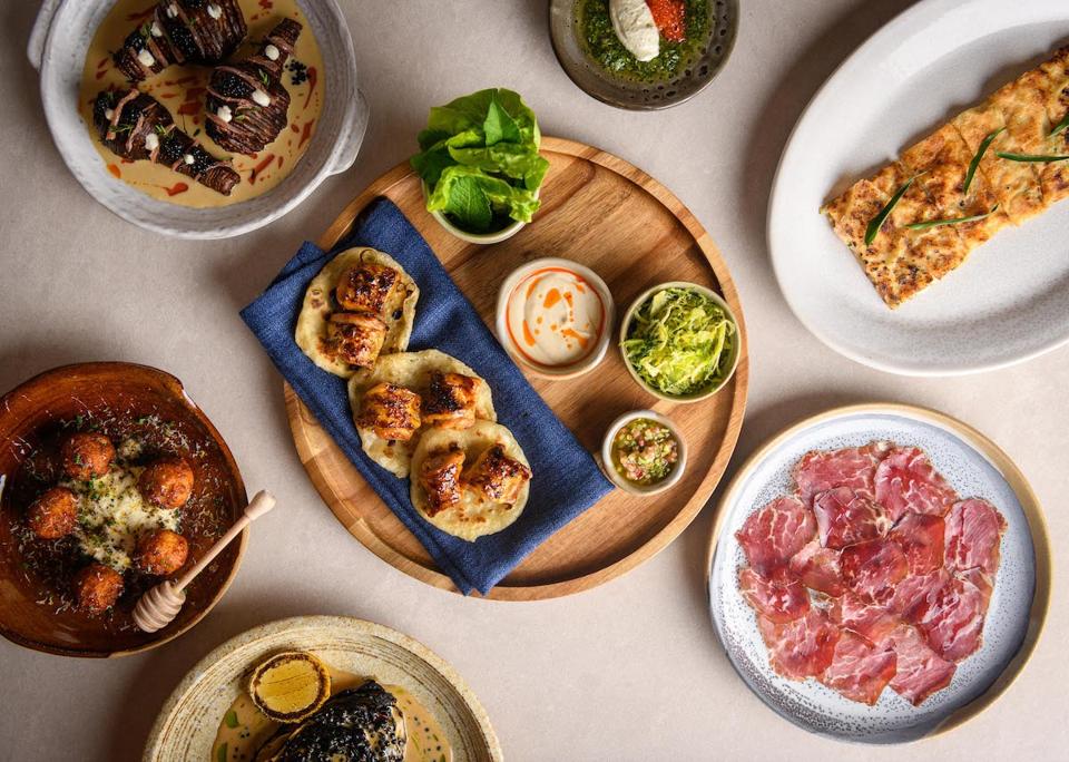 assorted middle eastern foods
