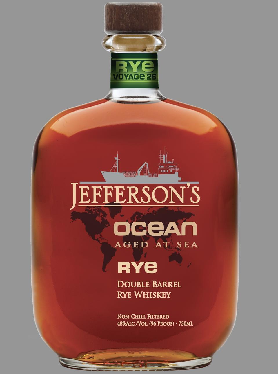 The latest version of Jefferson's Ocean Aged At Sea series features its first ever rye bourbon.