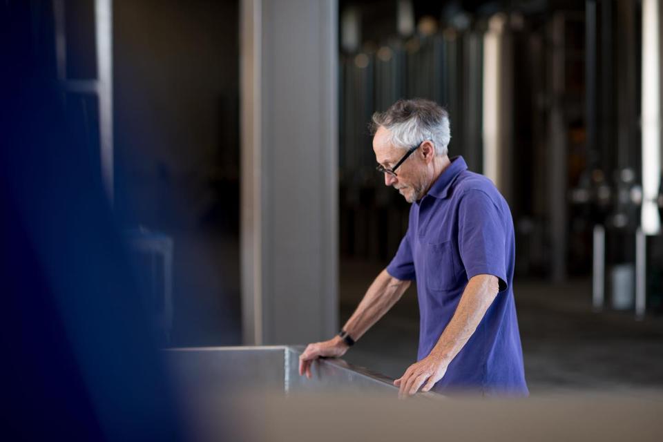 Tor Kenward in the winery  Photo Credit TOR Wines