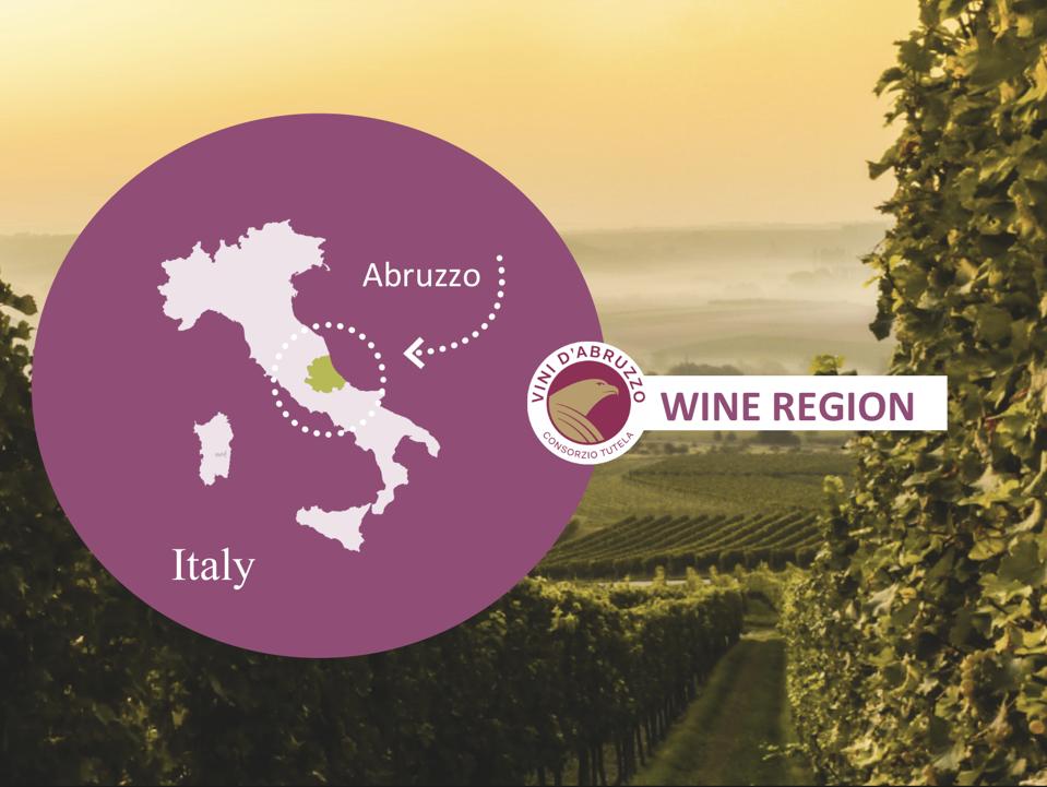 Map of Abruzzo Wine Region Location in Italy