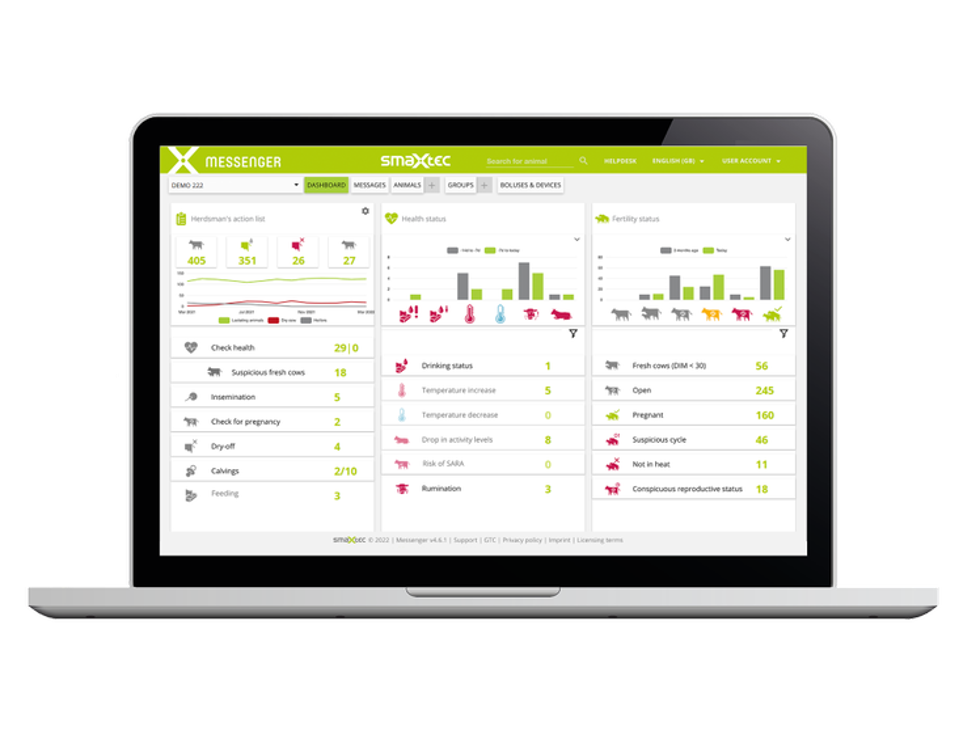 smaXtec screen