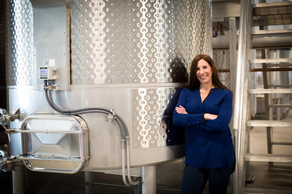 Kerith Overstreet in her Bruliam Wines winery  Photo Credit Bruliam Wines