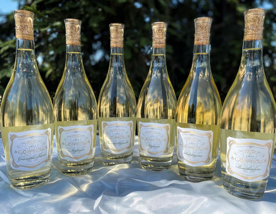 Acquiesce lineup of wines