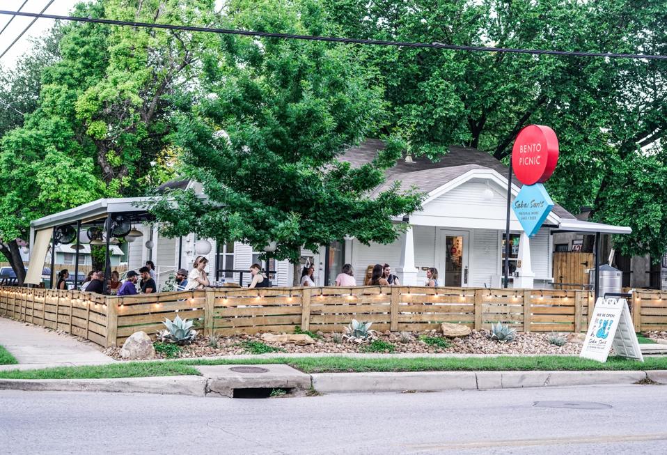 Exterior of Bento Picnic restaurant in Austin, Texas