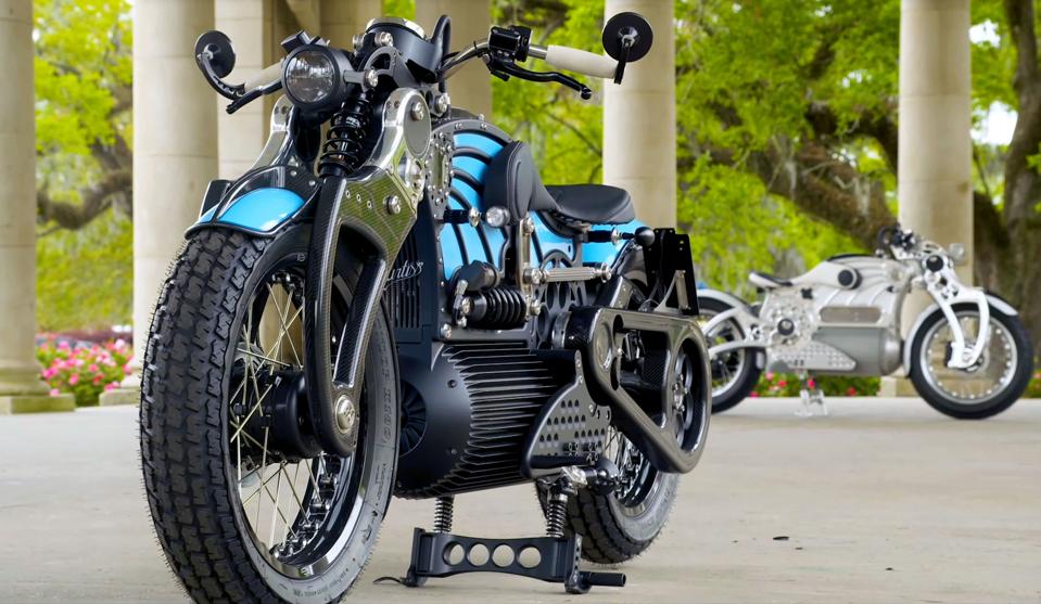 The Unique Curtiss '1' Electric Motorcycle Is The Brough Superior