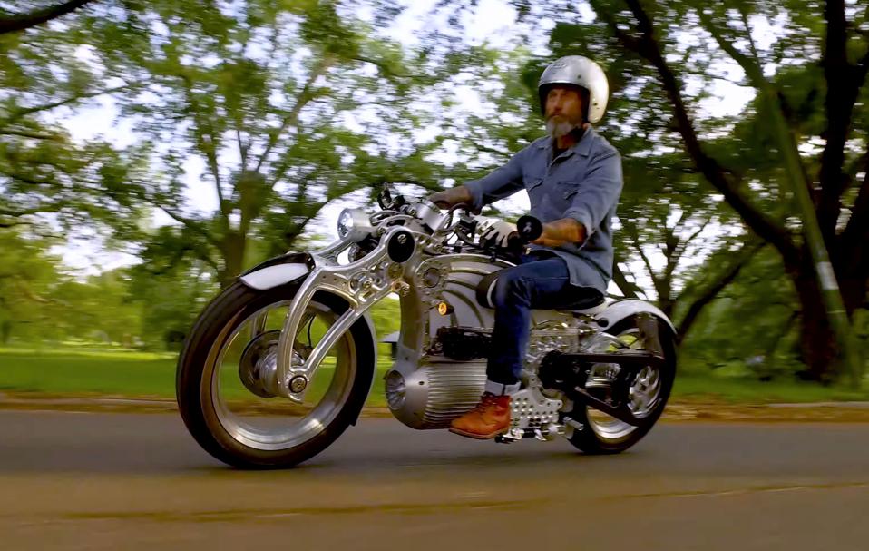 The Unique Curtiss '1' Electric Motorcycle Is The Brough Superior