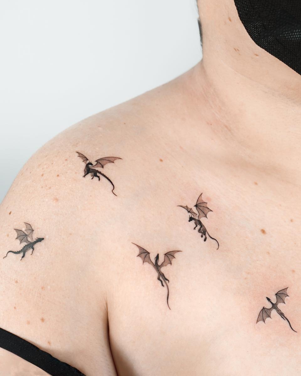 Small Game of Thrones Dragon Tattoo Trend Rises