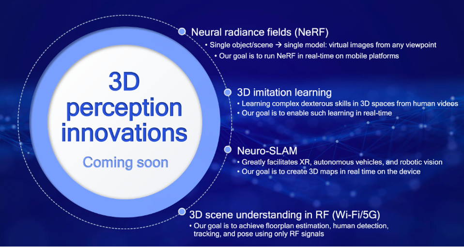 Some projects in the works show that Qualcomm AI Research is leading the industry in AI for 3D perception.