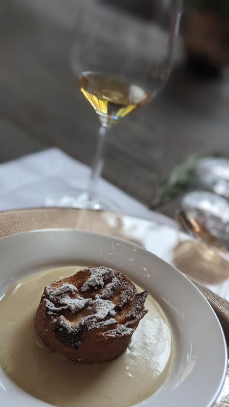 Apple Tart with Ornus dell’Ornellaia Cream Paired with 2019 Ornus dell’Ornellaia Dessert Wine