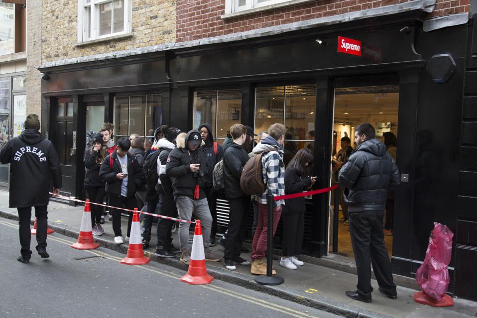 Fashion Label Supreme In London