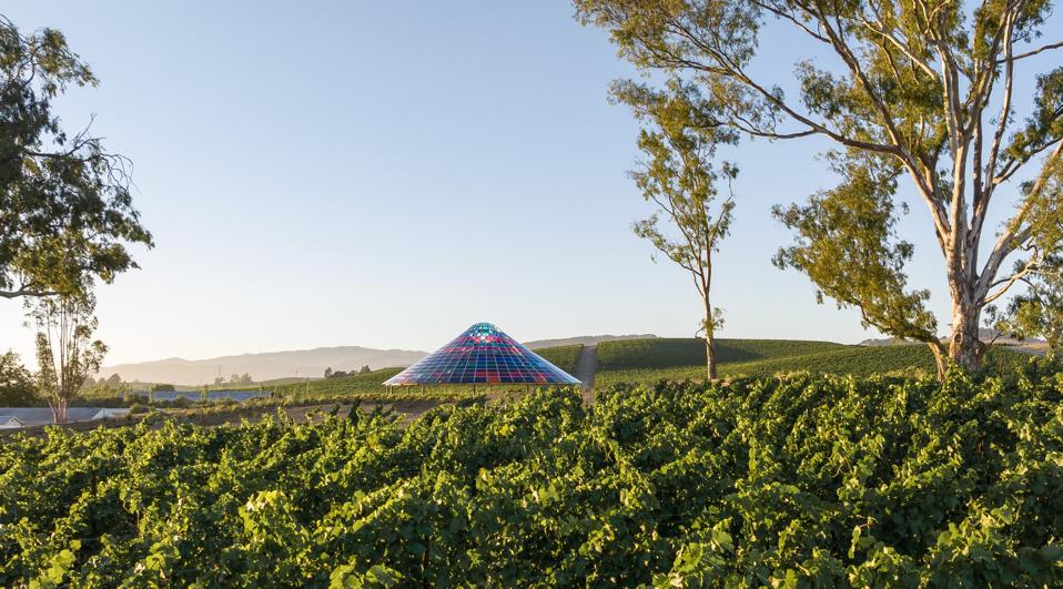 Vineyard View - The Vertical Panorama Pavilion by Artists, Olafur Eliasson and Sebastian Behmann