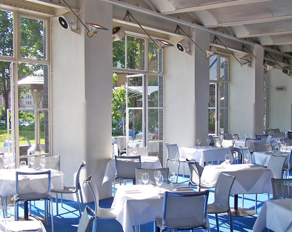 restaurant by river