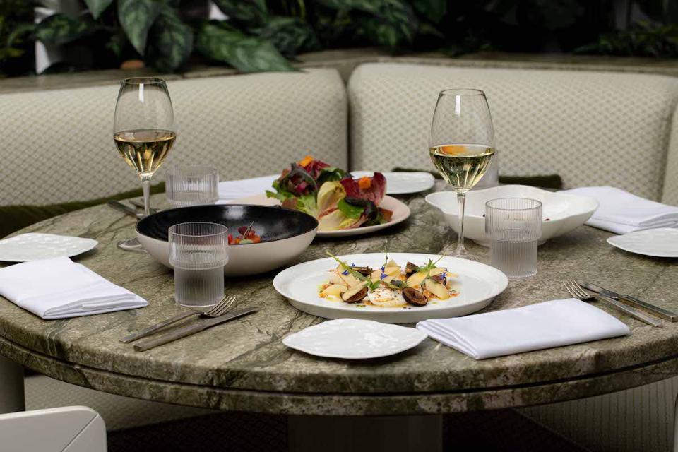 Dining at Le Jardinier Manhattan