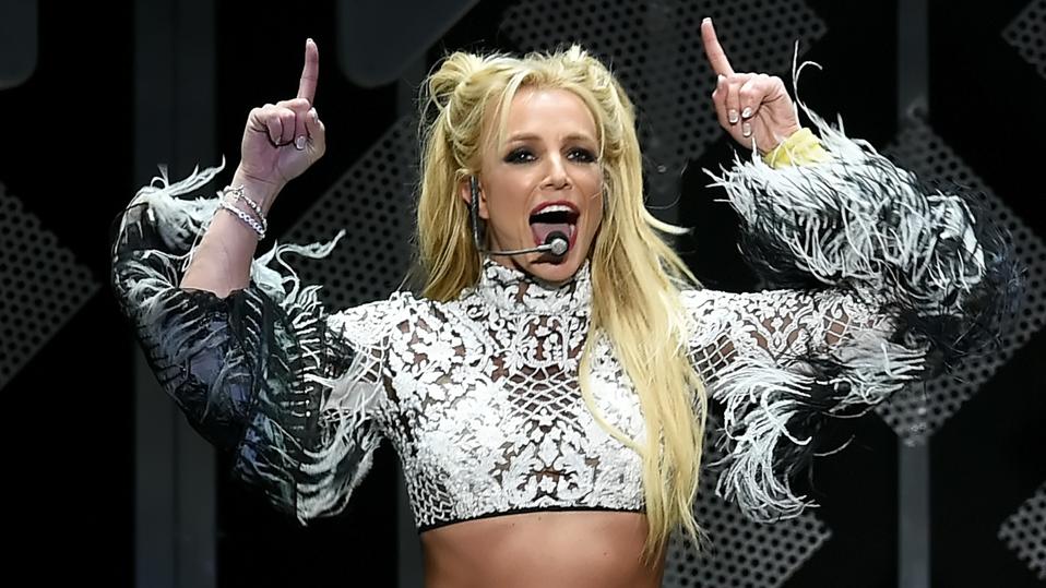 Britney Spears performs onstage during 102.7 KIIS FM's Jingle Ball 2016 at the Staples Center on December 2, 2016 in Los Angeles.