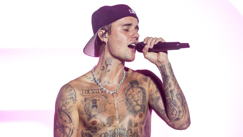 Justin Bieber performs on day three of Sziget Festival 2022 on Óbudai-sziget Island on August 12, 2022 in Budapest, Hungary.