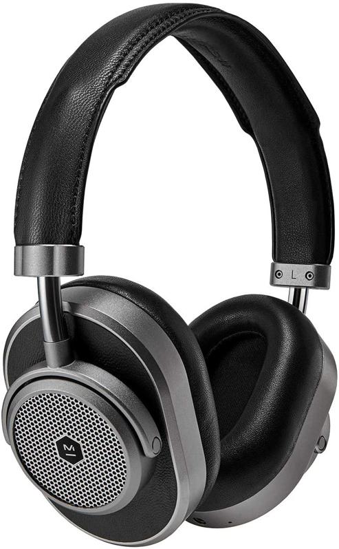 Master & Dynamic MW65 Noise Cancelling Over-Ear Headphones - Black Leather/Gunmetal