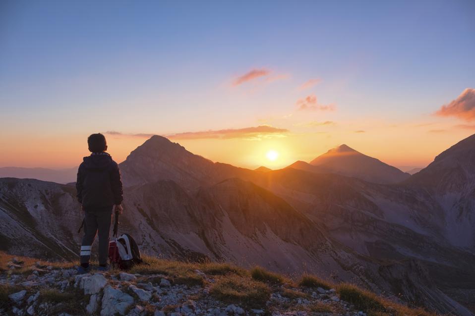 Italy, Abruzzo, Portella Mountain