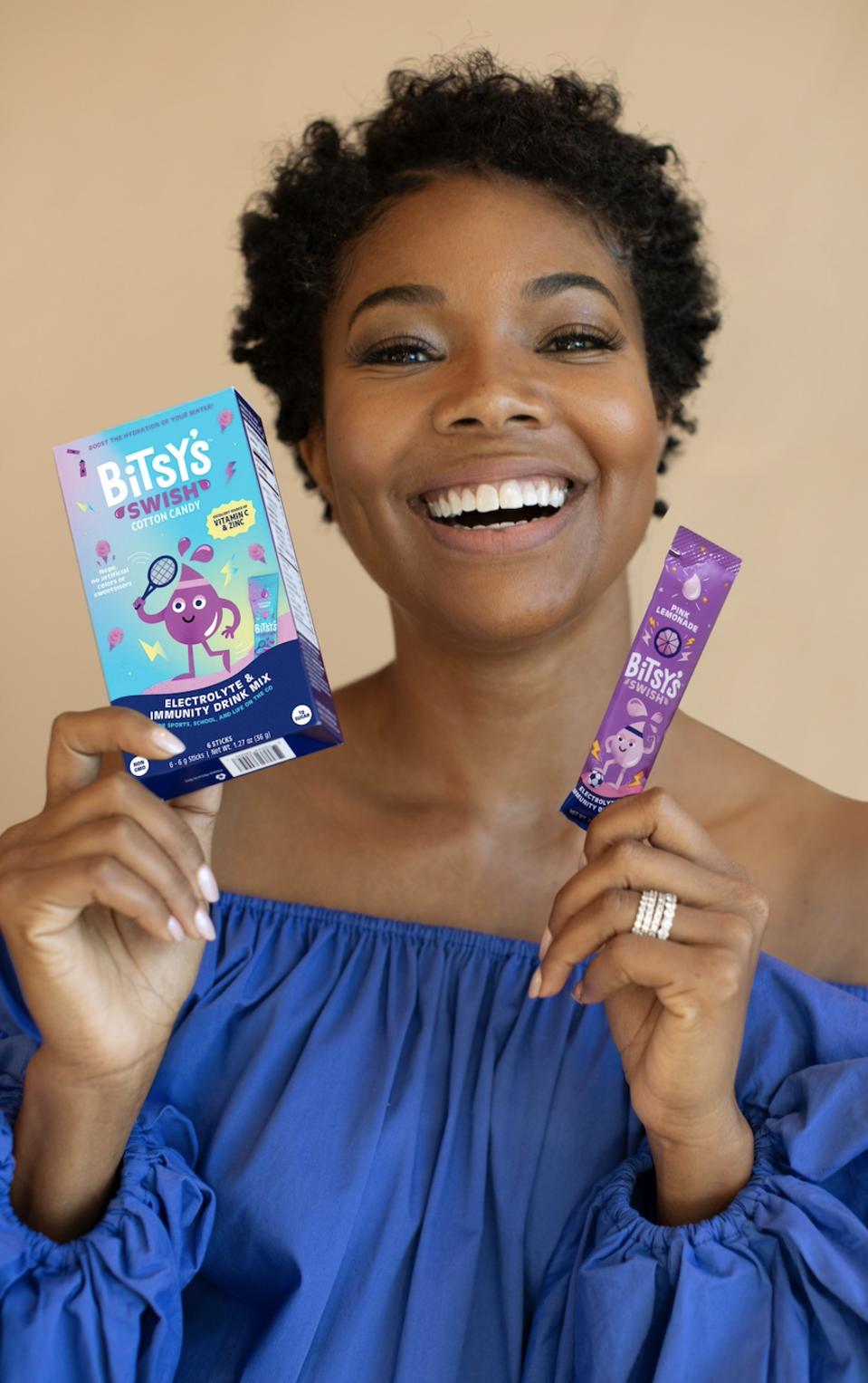Gabrielle Union with Bitsy's Swish.