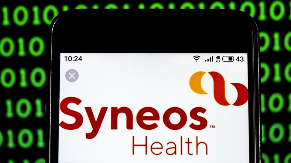 Syneos Health Company logo seen displayed on a smart phone