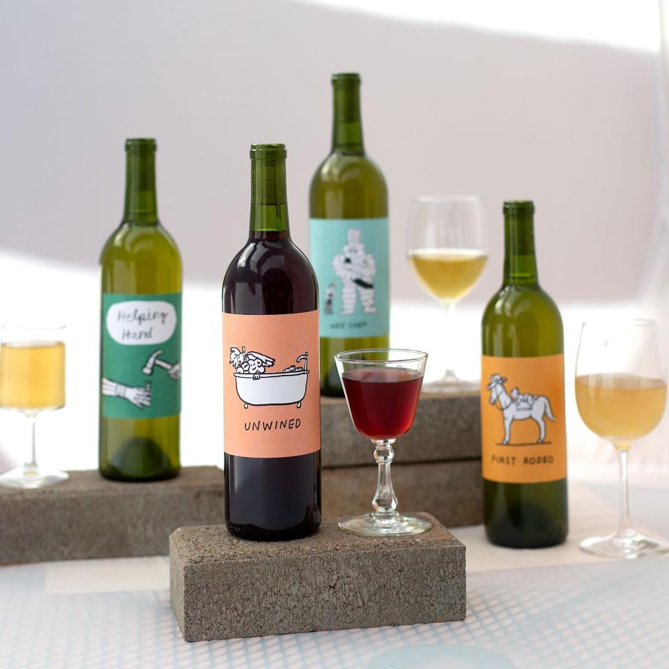 Alta Marfa’s wines feature unique, hand drawn labels.