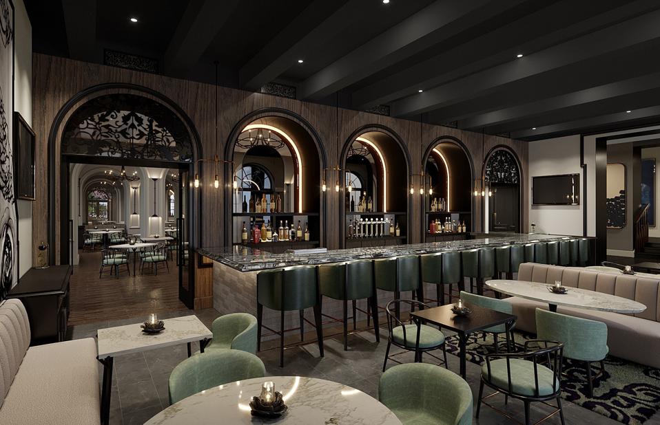 Iron Rose Bar at The Mills House hotel in Charleston, South Carolina