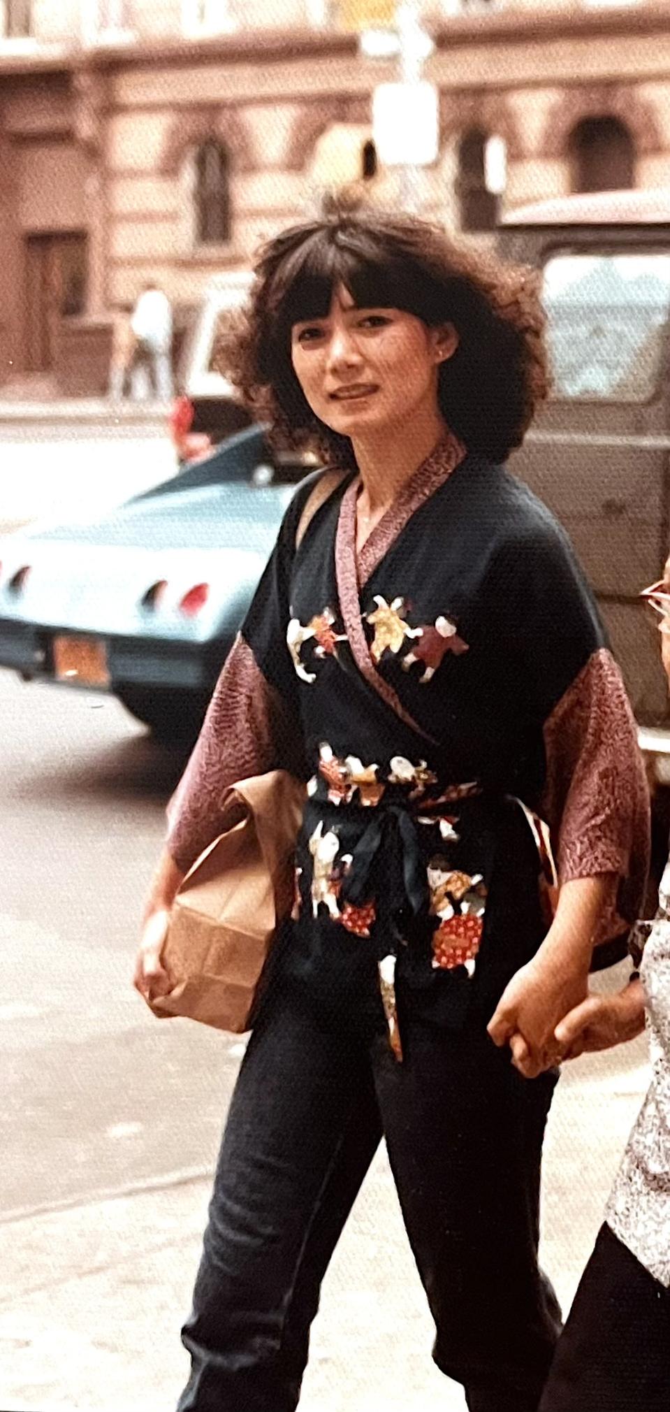 Saori Kawano shortly after her arrival in New York in 1978.