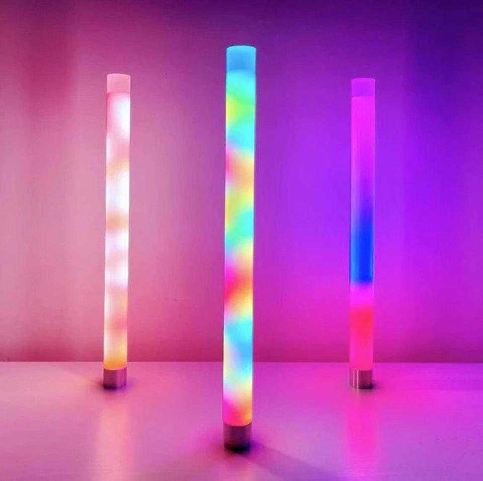 Neon Lighthouse Is A Bright And Colorful Tube Of LED Fun