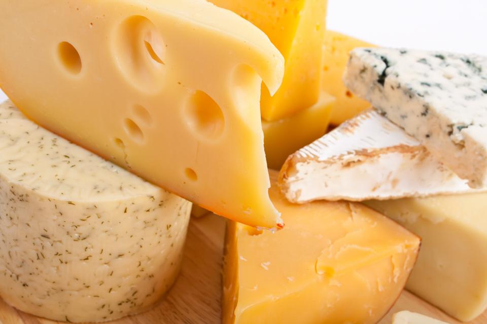 Various types of cheese