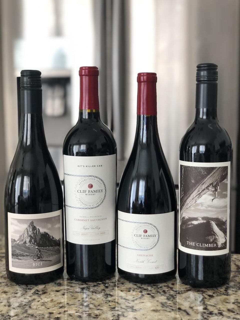 Wines from Clif Family Winery in Napa Valley