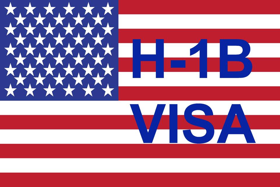 H1b Visa USA background, temporary work visa for foreign skilled workers in specialty occupation. Business vector illustration. Vector illustration