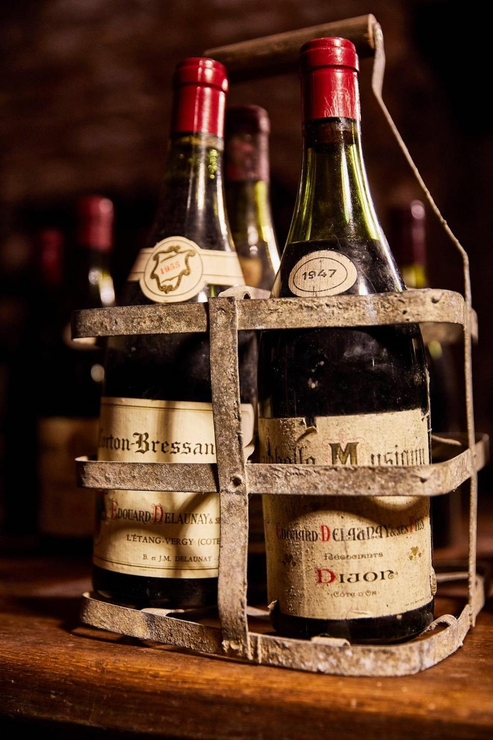 Old vintages of Edouard Delaunay  Photo Credit Edouard Delaunay