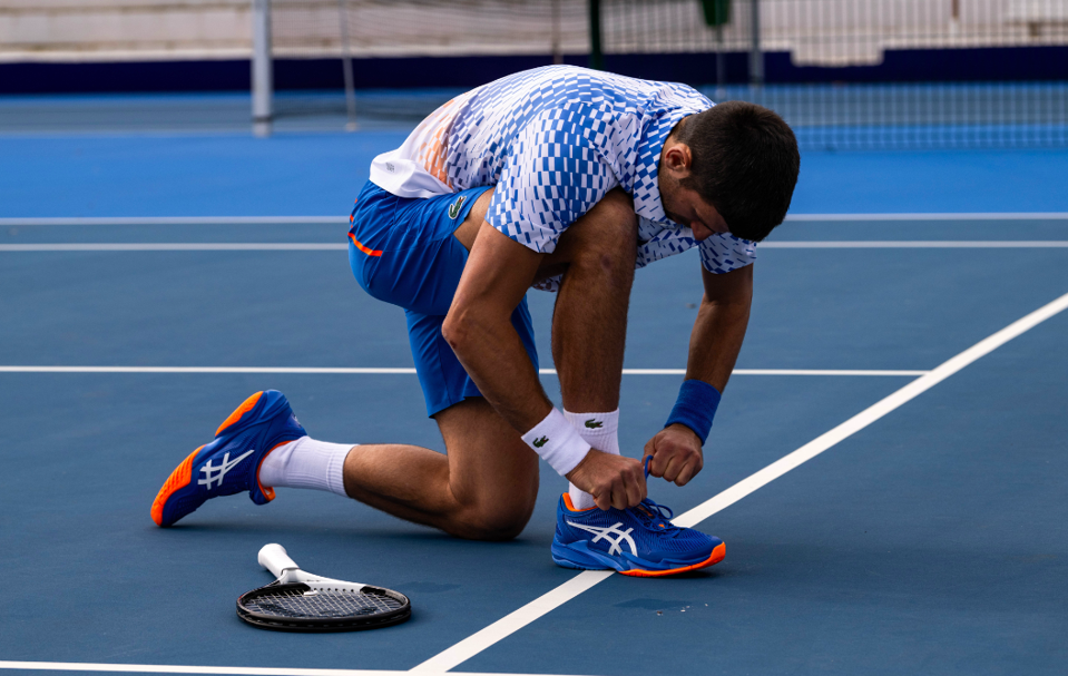 Novak Djokovic, Asics Reveal Court FF3 Novak Tennis Sneaker Novak Djokovic, Asics Reveal Court FF3 Novak Tennis Sneaker
