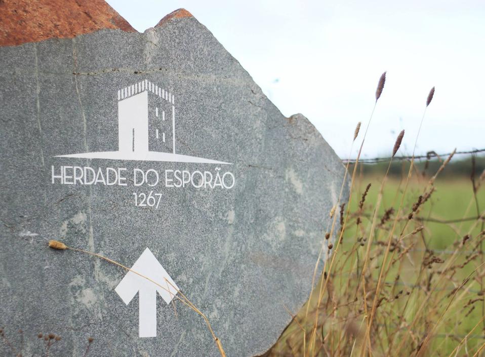 Sign to Herdade do Esporão estate Photo Credit Esporão